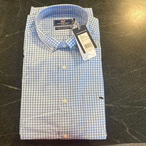 Vineyard Vines long sleeve Blue Gingham Shirt